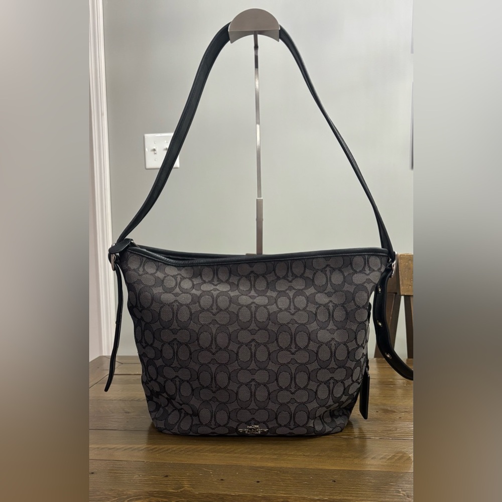 Coach Signature Small Dufflette Bag in Classic Jacquard
